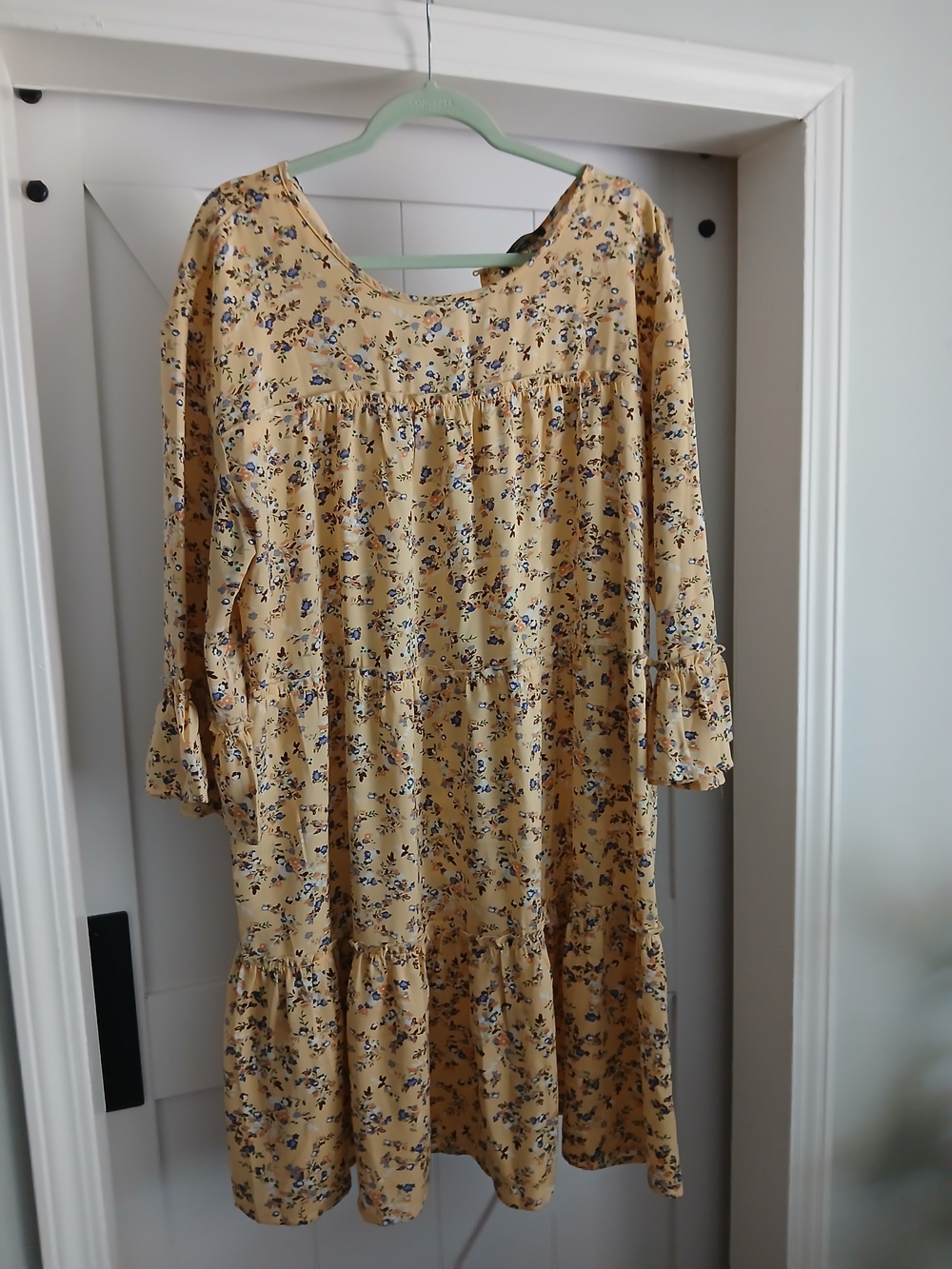 Suzanne Betro Yellow Floral Mini Dress